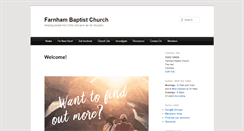 Desktop Screenshot of farnhambaptist.org.uk