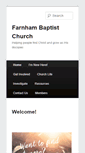 Mobile Screenshot of farnhambaptist.org.uk
