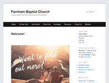Tablet Screenshot of farnhambaptist.org.uk